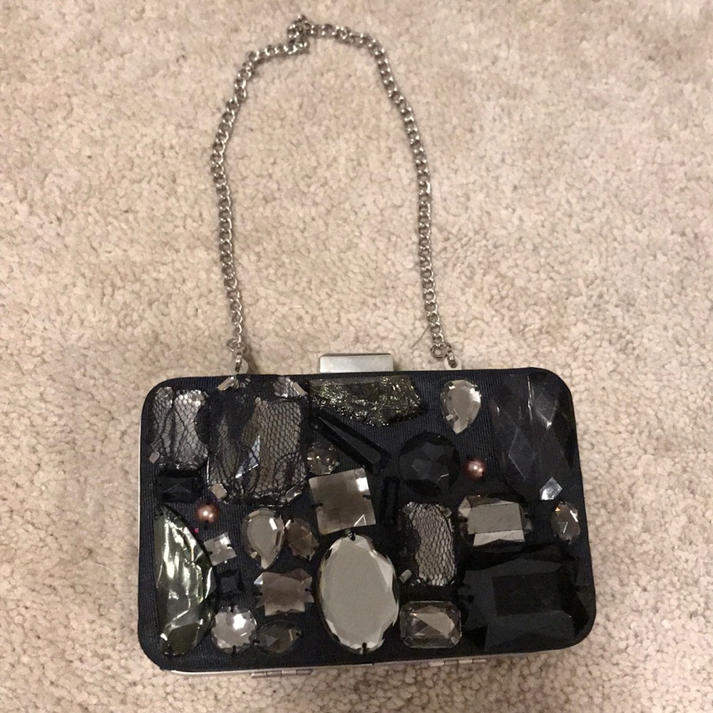 Black gem small clutch